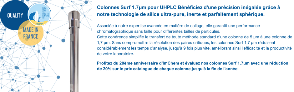 Surf 1.7µm Columns for UHPLC 