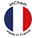 french flag badge made in France